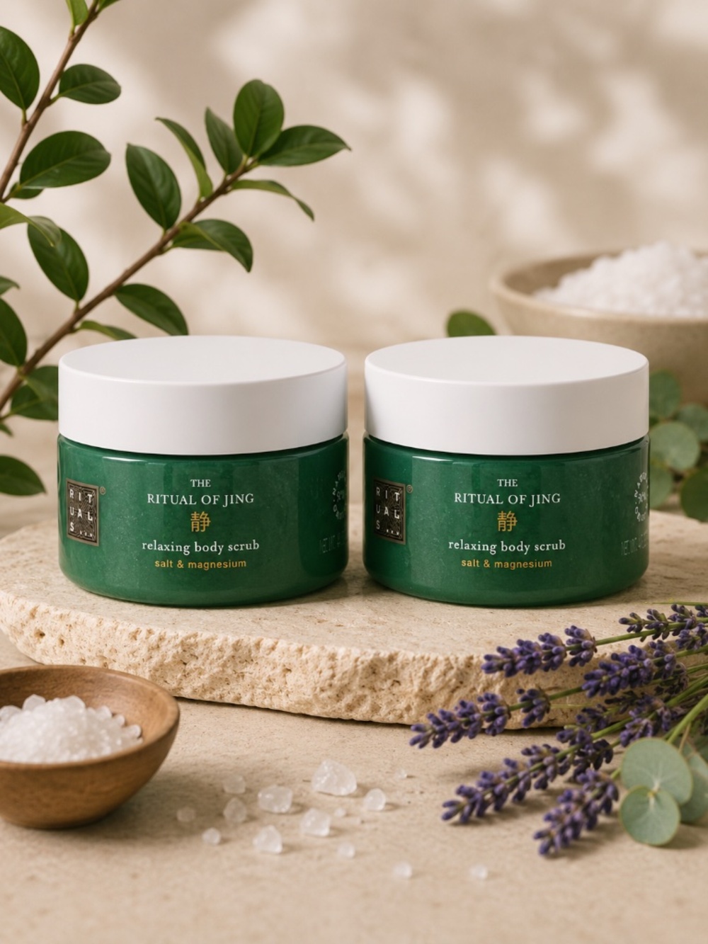 2X Rituals The Ritual of Jing Relaxing Body Scrub Salt & Magnesium 125g New